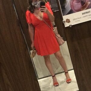 Forever21 dress. Size M. Color is red.